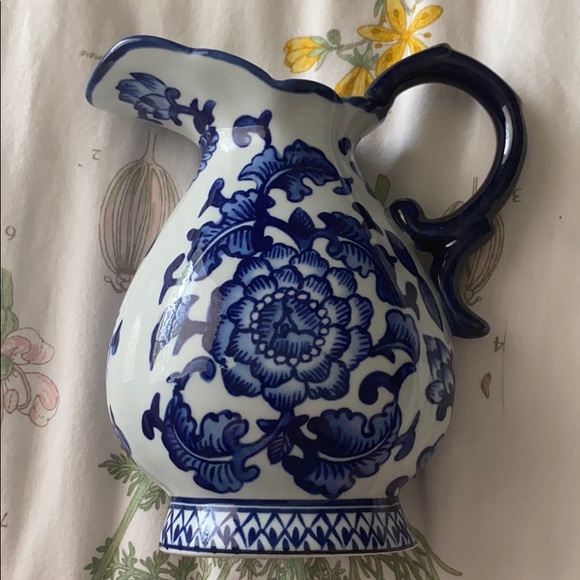 bombay company Other - Bombay company white blue floral creamer pitcher